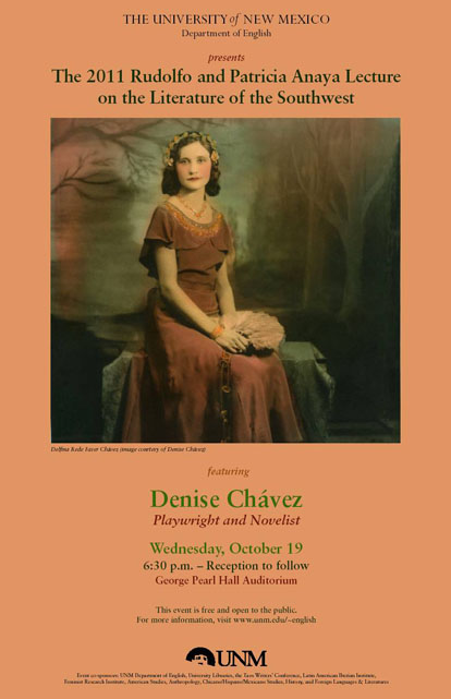 2011 Anaya Lecture Poster - Denise Chavez