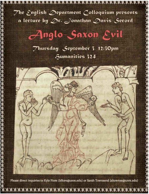 Jonathan Davis-Secord - Anglo-Saxon Evil poster